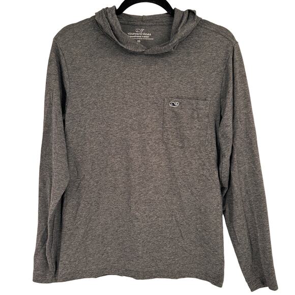 Vineyard Vines Edgartown Grey Hooded T-Shirt Size XS - Picture 1 of 4